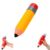 TREBIN 11” Jumbo Squishy Pencil & Crayon Stress Balls (Yellow)