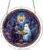 TREBIN 7.48” Halloween Acrylic Jigsaw Puzzle Suncatcher, Stained Glass Window Hanging, Acrylic Sun Catcher Puzzle 83 Pieces, Fall Harvest Thanksgiving Halloween Decor (Witch Ghost Tea Party)