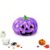 TREBIN Halloween Spooky Glitter Dumpling Squishies Toy, Dumplings Stress Balls for Adults Fidget Toy with Steamer, Cute Halloween Decor Ghost Pumpkin Squishes for Anxiety Relief (Purple)