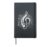 Treble Clef Keyboard Classical Music Notes Pianist Retro Hardcover Journal, Black