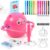 TREEFIA Drawing Robot for Kids, Drawing Robot for Kids 6 7 8 9 10 11 12 Year Old, Doodle Bot Toy with 100 Drawing Cards & 16 Color Pens for Girls and Boys
