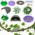 Tree Frog Habitat Kit – Frogs Tank Accessories Set with Frog Holder, Foldable Water Dish, Frogs Hideout, Bendable Climbing Vine, Artificial Plants & Suction Cups for Tree Frog Terrarium