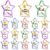 Treela Employee Appreciation Awards Gifts Bulk Small Acrylic Trophies Mini Thank You Plaque Gifts for Recognition Adults Students Classroom Office Graduation Decoration (18, Iridescent)
