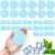 TrelaCo 24 Sheets Round Rectangle Cooling Patches for Instant Remission from Heat Workouts Hot Flashes Hydrogel Patches Cooling Remission During Mild to Moderately Strenuous Activities (Fashion)