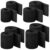 TrelaCo 8 Pcs Ice Pack Extender Straps Elastic Hook and Loop Extension Straps Adjustable Black Reusable Ice Belt Extender Add Length to Most Hot Cold Therapy, 4 Sizes for Improved Comfort and Fit