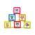 TRENDHAUS 601421 Self-Inking Teacher Stamps, 6 Colourful Motivational Stamps with Animal Motifs from 36 Months, 3 cm x 3 cm x 2 cm