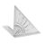 Triangle Ruler, Stainless Steel Marking Tool