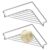 Triangular Dish Drying Racks, Stainless Steel Corner Sink Shelf Rack