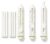 Triangular Retractable Pencil Erasers, 6 Holders with 9 Refills, Slide-Out Precision Eraser Set for Drawing, School and Office Supplies
