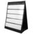 Triangular Tabletop Pocket Chart Card Display Stand with Base
