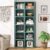 Tribesigns 70.9 Inch Tall Narrow Bookcase Set of 2, Rustic Corner Bookcase with Storage, 6 Tier Cube Display Shelves for Home Office