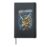 Triceratops Retro 80s 90s Dinosaur Paleontology Fossil Fan Hardcover Journal, Black