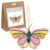 Trimits Felt Decoration Kit – Beaded Butterfly (12.5 x 6.5cm) with Pre-Cut Felt Shapes, Stuffing, Thread, Sequins, Beads, Needles, Ribbon and Instructions – Ideal for Beginners and Younger Crafters.