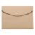 Triple-Fold PU Leather Notebook Cover, Pale Pinkish Gray