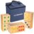 Triumph 28-Piece Wood Lawn Outdoor Large-Format Domino Set Includes Storage Carry Bag
