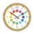TrnAAs 2 Pack Kids Wall Clock Children Clock Learning Analog Teaching Clock Wall Clock Kids Classroom Bedrooms Living Room Operated Silent