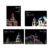 TrnAAs 4 Pieces Scratch Paper Art Set Art Craft Graffiti Drawing Postcards Sheets Scratch Painting DIY Supplies, English Word