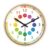TrnAAs Educational Wall Clock – Movement Silenced Time Teaching Clock for Classrooms and Bedrooms, Black Hands