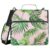 Tropical Leaves Zipper Binder Bag 3 Ring Large File Folder Organizer Portfolio Binder Bag with Shoulder Strap Fits Laptop 500 Sheets for School College Office Supplies