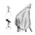 Trrisaun Telescope Cover for SVBONY MK127 Maksutov Kit 2025–2026,Oxford Cloth Protective Adjustable Drawstring for Outside or Indoor Use,Silver