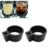 Truck Cup Holder Spacer Insert Adapter 2 Pack Compatible with Kenworth Peterbilt Semi Truck Interior Accessories Large Cup Holder Stabilizer Expander Ring No Tools Installation Black