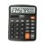 TRULY 12-Digit Desktop Calculator with Large Display, Big Buttons, Dual Power (Solar + Battery), Metal Finish, Ideal for Office, Home, School – 837A Pro Black