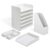 TRU RED Desk Organizer Set, White, Letter Trays, File & Drawer Storage