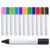 TRU RED Staples Tank Dry Erase Markers Chisel Tip Asst 12/Pack