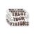 Trust Your Vision Motivational Vinyl Die-Cut Stickers Pack of 3 | Waterproof Inspirational Quote Decals for Laptop, Water Bottle, Car, Phone, Journal, Helmet | Positive Mindset Gift