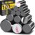TRYMAG 5 Different Sizes, 100Pcs Ceramic Magnets with Adhesive Backing for Crafts, Small Round Flat Ferrite Circle Magnets for Refrigerator, Kitchen, Classroom, Photos