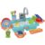 Tsawntd Play Sink with Running Water, Electric Plastic Kids Play Sink, 19Pcs/Set Water Table for Boys Girls