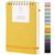 TSFPapier A5 Top Spiral Notebook, Fabric Hardcover College Ruled Journal