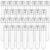Tsinjyo 30 Pcs 45ml Clear Plastic Test Tubes with Screw Caps, Round Bottom Tube for Science Experiments, Candy Storage, Bath Salts, Party Favors, Beads Display & Lab Use