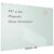 TSJ OFFICE Glass Dry-Erase Board – 48 x 36 Inches Wall Mounted Glass Whiteboard, Large Frameless Magnetic White Board for Office, Home & School, White