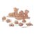TTETTZ Animal Stacking Blocks Wooden Animal Blocks Stacking Toy Educational Toys Fine Motor Skill Threading Toy Stringing Learning Beech Wood