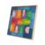 TTETTZ Educational Building Bloc Wooden Shape Matching Board with Geometric Pieces Color Recognition Stacking Sorting Problem Solving Practice Basswood Base
