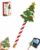 TTLECOK Christmas Tree Tap-to-Pay Wand 3D Printed Candy Cane Handle Contactless Card Holder Payment Stick Checkout Accessory Christmas Tree Handheld Accessory for Credit Debit Cards