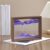 TTOBHF 7/10/12 inch Moving Sand Art Picture, 3D Deep Sea Sandscape in Motion Display, Liquid Hourglass for Tv Stand, Living Room Ornament, Office Desk Gift for Adults(Purple,10in)