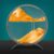 TTOBHF Dynamic 3D Moving Sand Art, Creative Hourglass Desk Decor, Liquid Motion Picture for Home Office, Birthday Gift Deep Sea Sandscape for Adults(Yellow,17.5CM)
