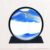 TTOBHF Moving Sand Art, Creative 3D Glass Liquid Motion Sand Art Picture Hourglass, Calming Deep Sea Sandscape for Relaxing Desktop(Blue,12in)
