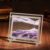 TTOBHF Moving Sand Art Picture, Glass Craft Hourglass, 5/7/10 inch Liquid Motion 3D Deep Sea Sandscape in Motion Display for Adults Desktop Home Office Stress Relief(Purple,10in)