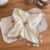 TUCEWP Large Square Scrunchies for Women Beige Boho Beach Scrunchie Hair Tie with Shell Starfish Charms Scrunchy Hair Bands Soft Ponytail Holder for Thick Curly Hair Summer Holiday Hair Accessories