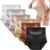 tugkew 6 Pcs Unique Underwear Tummy Control,Women’s Unique Underwear,High-Waist Tummy Control Seamless Shaping Panties(L)