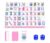 Tujurich American Mahjong Tiles, 166 Pink Tiles with Scoring Chips & 2 Dice