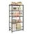 Tujurich Storage Shelves, Sturdy 5-Tier Metal Storage Shelving Unit – High Weight Capacity & Adjustable Feet for Garage, Kitchen and Closet Organization, 24″ x 11.8″ x 61.3″, Black