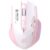 TukeSM Wireless Office eat Chicken Mute e-Sports Luminous Game Bluetooth Mouse (Pink-2.4G+BT)