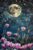 Tulips in The Moonlight Jigsaw Puzzle for Adults, Elegant Floral Puzzle for Home Bedroom Wall Decoration and Thoughtful Gifts
