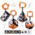 TUMAMA High Contrast Shapes Sets Baby Toys, Black and White Stroller Toy for Car Seat Baby Plush Rattles Rings Hanging Toy for 0 3 6 9 to 12 Months, Newborn,Toddlers,Infants (4 Packs)