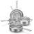 Tumzak Titanium Cookware Set, 8-Piece Pots and Pans Set, Non-Stick Hammered Pro Titanium Pan with Lid, PFAS/PFOA/PTFE-Free, Dishwasher & Oven Safe, Compatible with Gas Stoves and Induction Cooktops