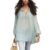 Tunic Tops for Women Loose Fit Long Sleeve Sheer Chiffon Polo Shirts